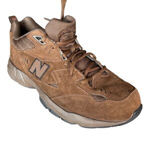 New Balance 608 Brown Suede Shoes Sneakers Classic Trainer 12EEEE (4E)